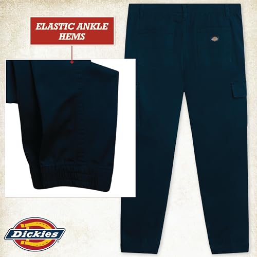 Image of Dickies Womens High Rise Cotton Twill Cargo Joggers Elastic Ankle