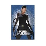 EWQEIQUW Poster sur toile de Lara Croft Tomb Raider   Décoration murale vintage pour salon, chambre à coucher, chambre à coucher   20 x 30 cm   Sans cadre