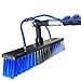 BSFRNF 16FT Solar Panel Cleaning Kit with Telescopic Pole & Soap Dispenser, Water Fed Solar Panel Brush for Home/Roof/Caravan, Extendable Window Cleaner Tool for RV, Boat, Deck & Outdoor Use (16FT)