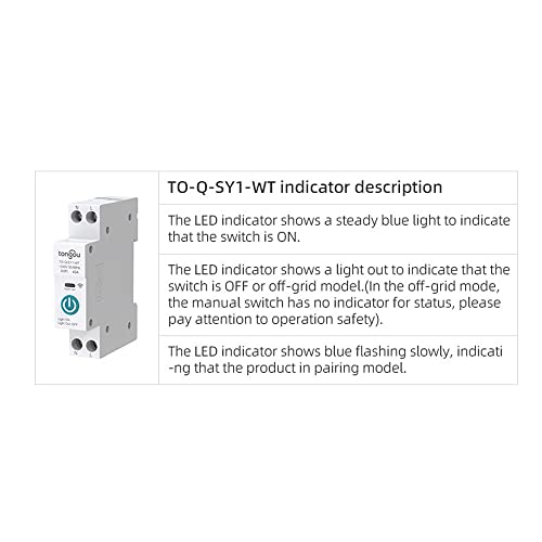 Domary Tuya Wifi Disjuntor Inteligente Controle Remotos Sem Fio Din Rail Switch Mobilephone APP Remo