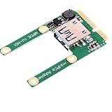 mini pci cards for laptops DISEÑO PROFESIONAL: Placa de circuito impreso de color verde con componentes de calidad y conectores metálicos duraderos