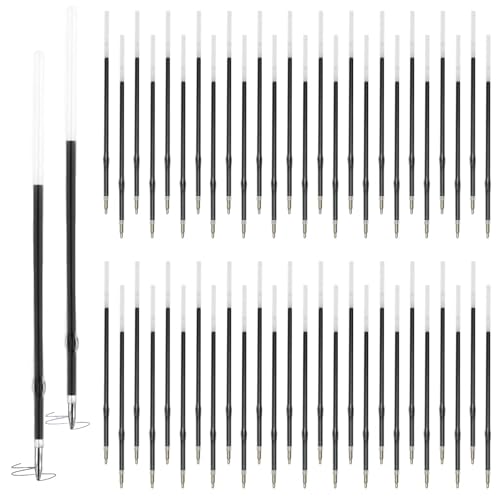 Touosy 120 Pièces Recharges de StyloRétractables, Recharge Stylo Bille Séchage Rapide, Cartouche Stylo Bille Aucune Fuite D'encre, Recharges pour Stylos...