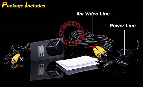 HD Auto Vehicle Car Van 170° Wide Angle License Plate Light Rear View Reversing Backup Camera Parking Aids System Compatible with Freelander/Freelander 2 /Discovery 3/Discovery 4 / Range Rover Sport - Image 4