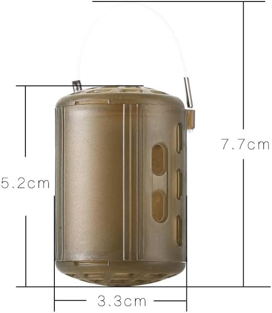 5pcs Bait Cage with Sinker Fishing Feeder Basket Fishing Cage Nesting Device Accessories