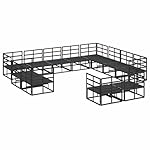 Patioco Modena Gartenlounge 12-teilig Aluminium Schwarz