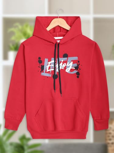 Image of Mack Jonney Fleece Regular Fit Printed Hoodie for Men-MACK639396