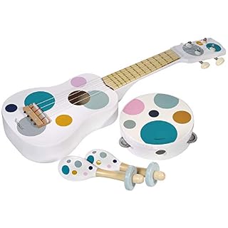 Kindsgut Ensemble d’instruments de musique avec hochet et tambourin Couleurs discrètes et modernes Matériaux respectueux… - Les Beatles, Paul McCartney, John Lennon, RIngo Starr, George Harrison