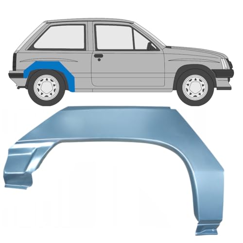 Panneau de réparation arc d'aile arrière pour Opel Corsa A 1982-1993 / Droite