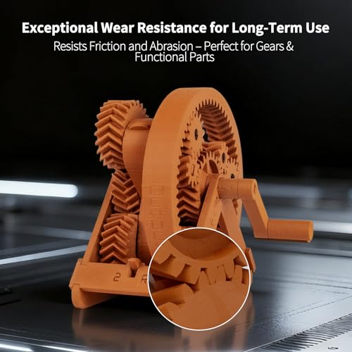 Image of IEMAI Carbon Fiber PETG Filament 1.75mm Matte Orange 1KG, PETG-CF 3D Printer Filament with Dimensional Stability & Low Warpage, High Stiffness, Heat Resistant, Easy Print