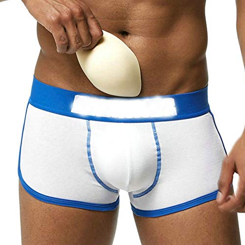 Men's Underwear Swimwear Briefs Pad Bulge Enlargement Sexy Sponge Mats Coasters Swimming Trunks Thongs Shorts Cups（6Pack）3