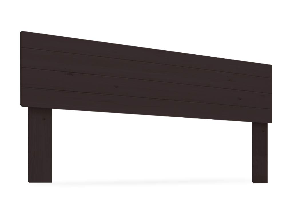 Cabecero de Madera Rústico Vintage para Cama de 135 (145 x 90 cms.) Barnizado Nogal | Cabeceros Madera | Dormitorio Matrimonio | Cabezal Cama |Estilo nórdico