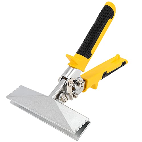 KOOMEDA 6 Inches Sheet Metal Hand Seamer, Straight Metal Seamer, Straight Jaw Bending Pliers with Non-Slip Handles for Bending, Seaming, and Flattening Metal Sheet