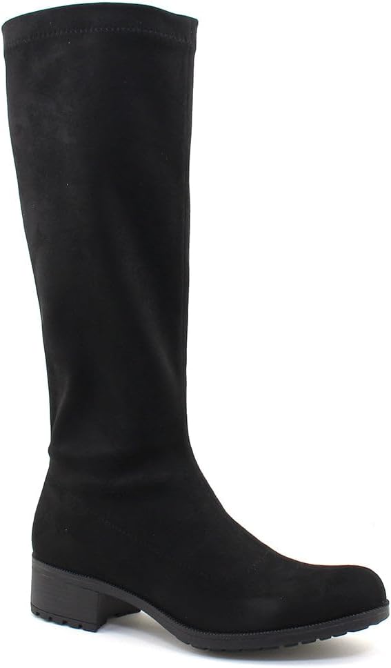 Bussola Women's Aaliyah Black Stretch Suede