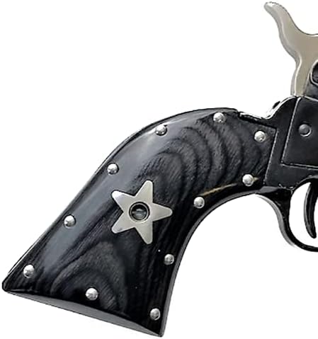 Premium Gun Grips Compatible Replacement for Heritage Arms Rough Rider Polished Stainless Studs & Stars Model .22 & .22 mag