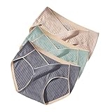 Genérico Braga Menstrual Mujer Pantalon Mujer Verano Paquete de Ropa Interior, una Ropa Interior sin de Cintura Media, Ropa Interior de tamaño, sin y cómoda Calzones Mujer Bragas Cintura (Grey, M)