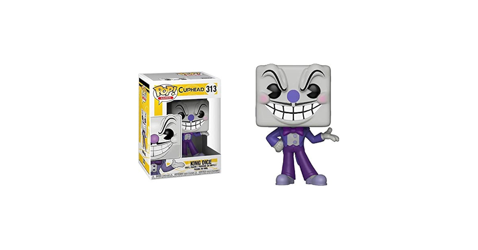Amazon.com: Funko Pop! Games: Cuphead S1- King Dice (Styles