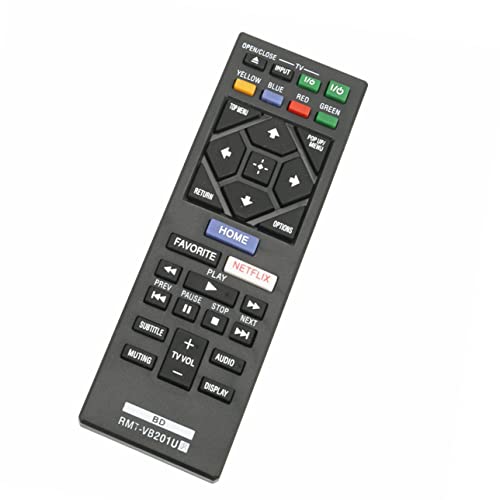 RMT-VB201U VINABTY Replace Remote Control Fit for Sony BDP-S3700 BDP-S1700 BDP-BX370 Blu-Ray Disc DVD Player