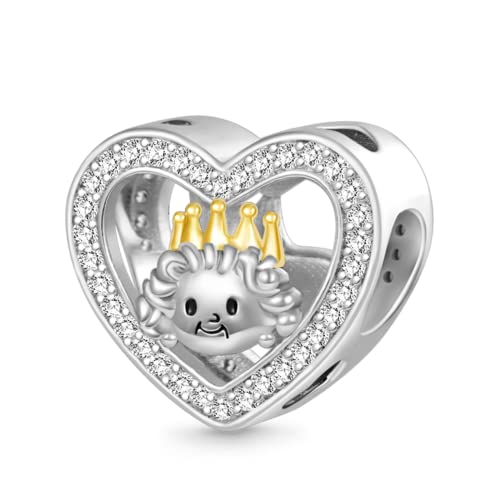 Image of GNOCE Pet Dog Bowl Bead Charm For Women, S925 Sterling Silver Bead Charm NecklaceBracelet for Her, Jewelry Gift