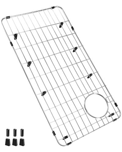 Protector para fregadero de cocina de acero inoxidable 28.25 x 14.25 x 1.25 pulgadas