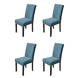 EIVMAX Faconne Velvet Jacquard Stretch Chair Covers Graffiti Print Removable Washable Dining Chair S