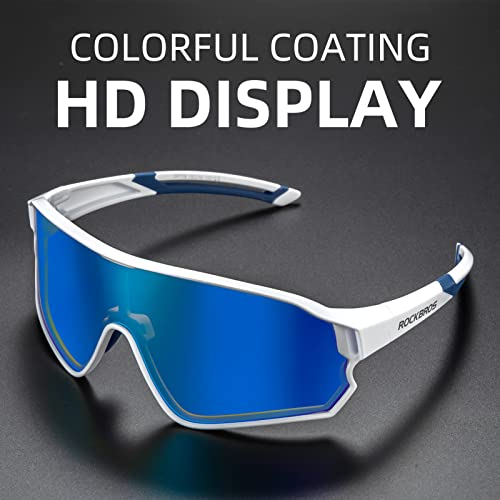 Image of ROCKBROS Polarized Sports Sunglasses Men Women - UV400 Protection Goggle with Myopia Frame for Running Cycling Driving