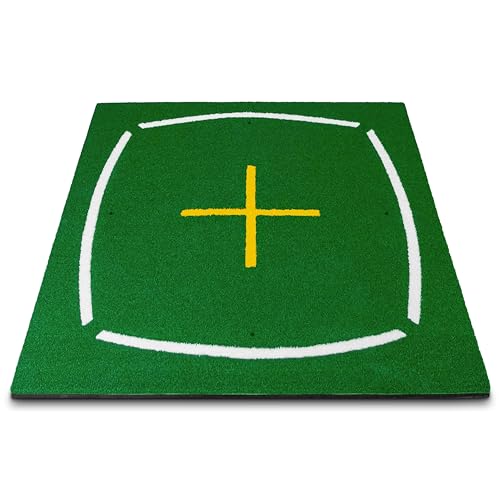 Tapis d'entraînement de golf SimSpace 150x150 cm avec base caoutchouc