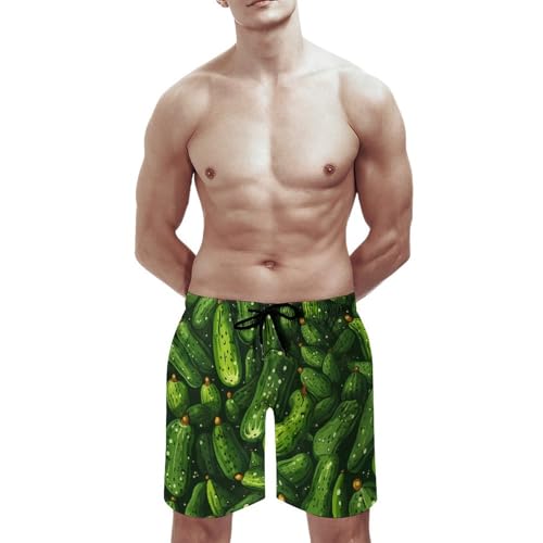 Dill Pickles Men's Swim Trunks Summer Beach Shorts Casual Board Shorts Golf Shorts2