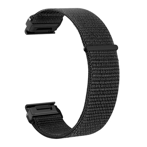 [�����ȓX] �i�C�������E�H�b�`�X�g���b�v �N�C�b�N���O���\ �ɓK��Garmin Fenix 8 47mm 51mm E 7 7X 6 6X 5 5X Epix Pro Enduro 3 QuickFit 22mm 26mm(Black,26mm)