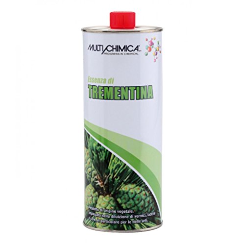 Multichimica Essenza di Trementina 1lt di origine vegetale diluente solvente pulitore
