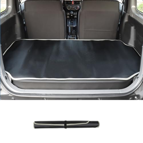 Guarnição de almofada macia à prova d'água para porta-malas traseiro de carro em PVC adequada para Suzuki Jimny 2019-2024 Acessórios automotivos internos (Cinza)