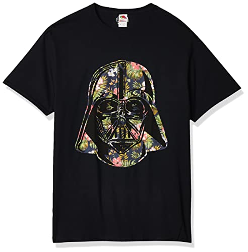 T-shirt Star Wars coton confort imprimé Dark Vador tropical à manches courtes