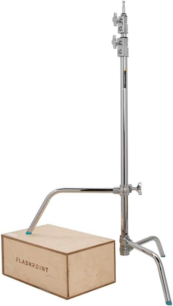 Flashpoint 40" Quick Sliding Leg C-Stand Kit with 2.5" Grip Head & 40" Grip Arm (Chrome)
