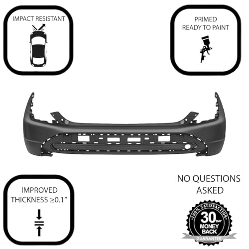 Image of FitParts Compatible with Hyundai Kona 2022-2023 Rear Bumper Cover | Primed, Ready to Paint, OEM 86611J9BC0, HY1100267