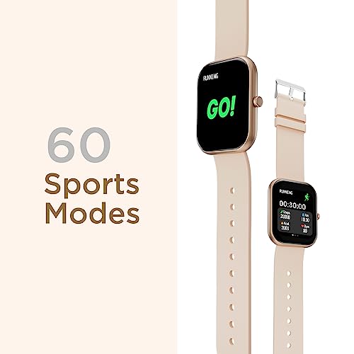 Image of Fire-Boltt Dazzle 1.83 inch Smartwatch Full Touch Largest Borderless Display & 60 Sports Modes (Swimming) with IP68 Rating, Sp02 Tracking, Over 100 Cloud Based Watch Faces (Beige)
