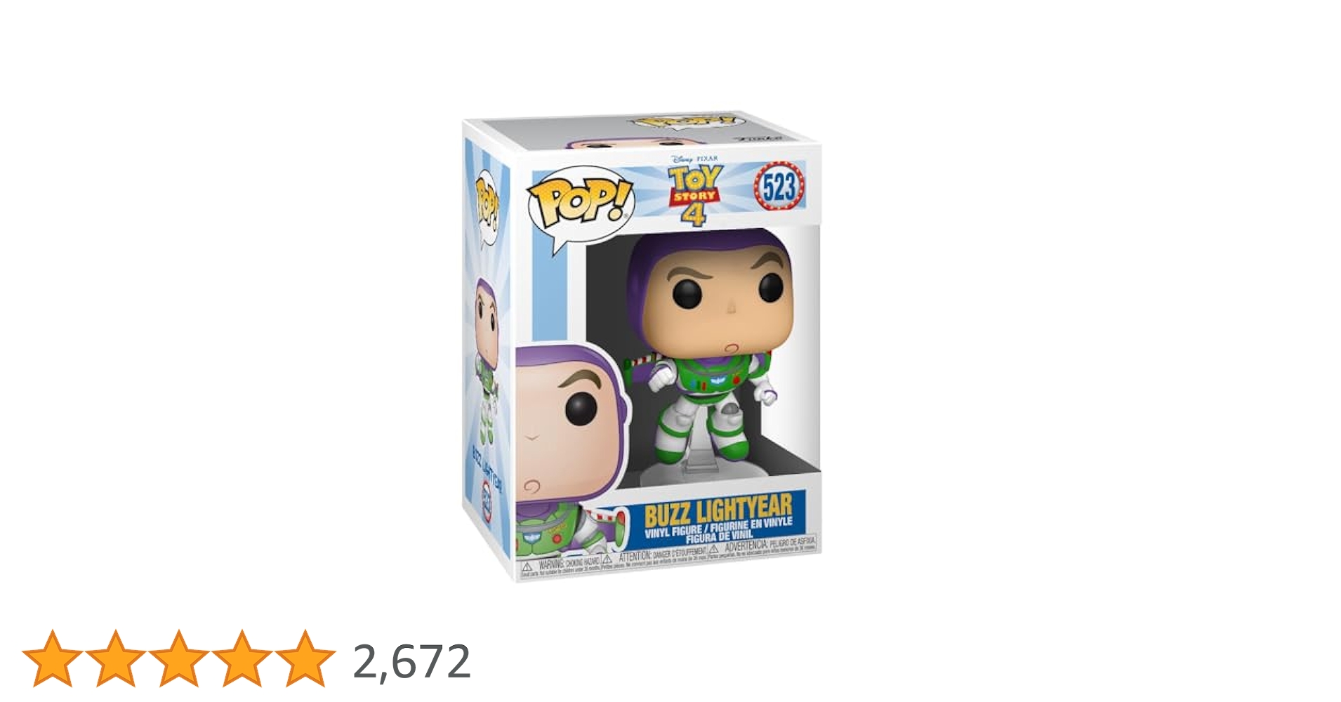 Funko Pop! Disney: Toy Story 4 - Buzz Lightyear, Action