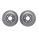 Dynamic Friction Company Rear Brake Rotors-Drilled and Slotted-Silver 7002-46043