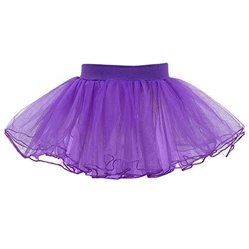 Dkhsy Falda de tutú para niñas Falda de niños Falda de tutú de Tul clásica para niños para Fiesta Disfraz de Fiesta de Halloween 1-6 años