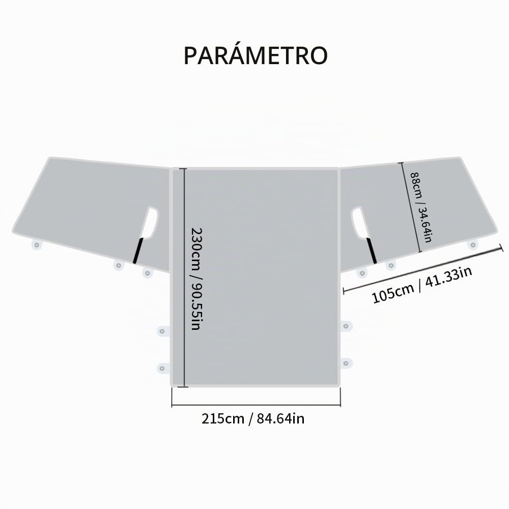 Cubierta completa para parabrisas de caravana y autocaravana, 600D Oxford, no tejida, impermeable, para Fiat Ducato, Peugeot, Boxer, Citroen Relay 2006+ Ram Promaster