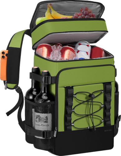 MIYCOO Cooler Backpack for Men Women, 2 Leak Proof Compartments, 40 Cans