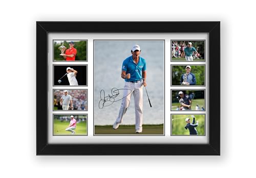 Cadre Rory McIlroy poster dédicacé édition limitée impression premium pour salon