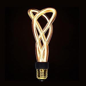 E27 Retro Edison Gloeilampen, 4W LED Soft Filament Decoratie Gloeilamp, 320lm E27 Basis 2200k Warm Licht AC85-265V Niet…
