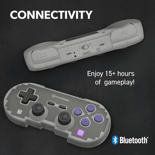 Hyperkin Retro Pixel Art Wireless Gaming Controller with Hall Effect Joystick, Bluetooth PC Controller with 15H Battery Life for Nintendo Switch, Switch 2/OLED/Lite, Steam, Windows 10/11, Android, iOS