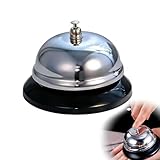 Cloche de table, cloche de réception, cloche de table, en acier inoxydable, solide et dura...