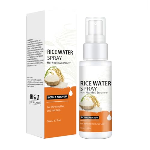 NAOLVE Rice Water for Hair Growth, Rice Water Hair Growth Spray, for Hair Loss, Sensitive Scalp & Fragile Hair, 1.7 Fl. oz