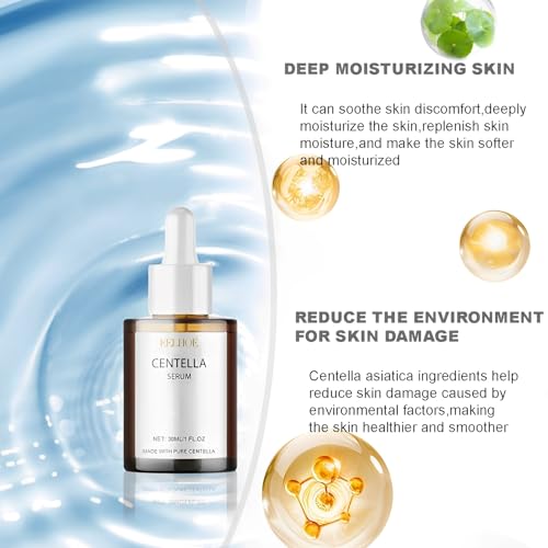 3 Stück Centella Hautpflegeset, Centella Cleansing Oil, Centella Serum & Sunscreen SPF 50, Madagascar Centella Light Reinigungsöl, Centella Asiatica Extract, Alle Hauttypen Geeignet