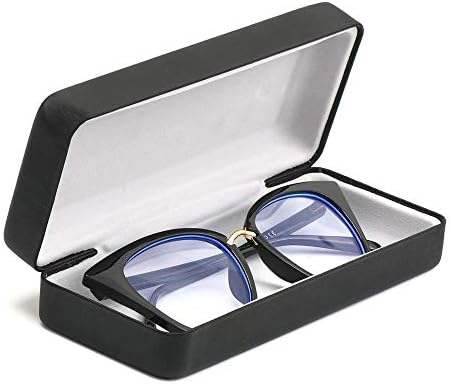 alladaga Hard Shell Eyeglasses Case Protective Glasses Case for Men and Women (Black)
