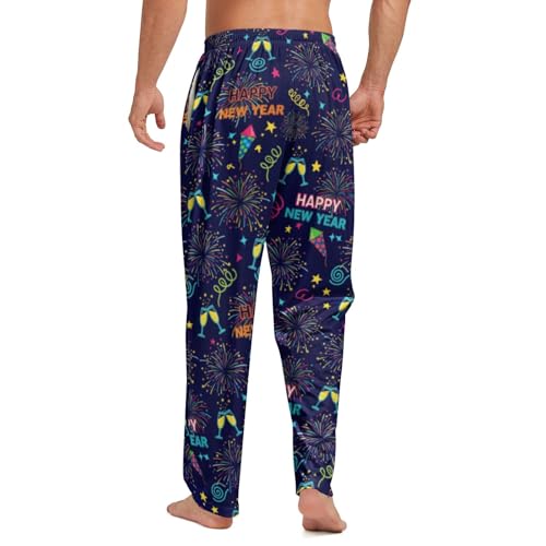 Men's Pajama Pants Sleep Pajama Pant Novelty Lounge Pants Lounge PJ Bottoms with Elastic Waist Nightwear Gifts for Men2