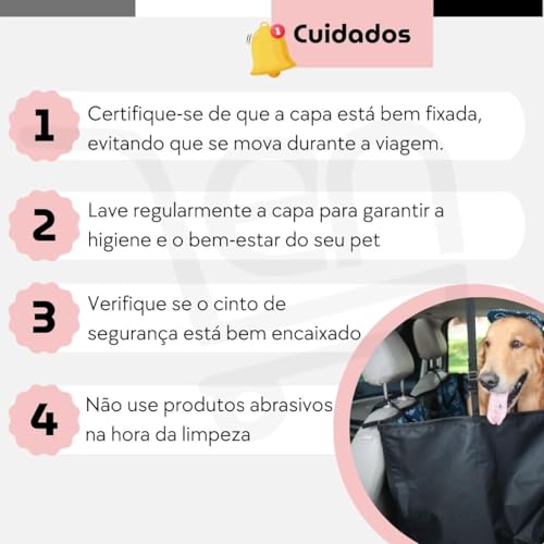 Capa Cadeira Protetora Impermeável Para Banco Carro Pet Cão Gato Duravel Resistente Viagens Passeios