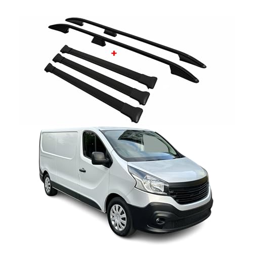 Barres de toit Renault Trafic 2014-2026 L2 long noir 5X contre manque de place