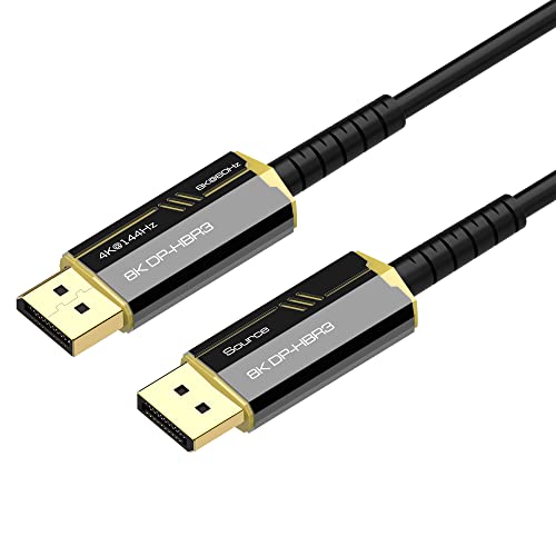 Amazon.co.jp: FDBRO 8K 光ファイバー DisplayPort 1.4 ケーブル 8K